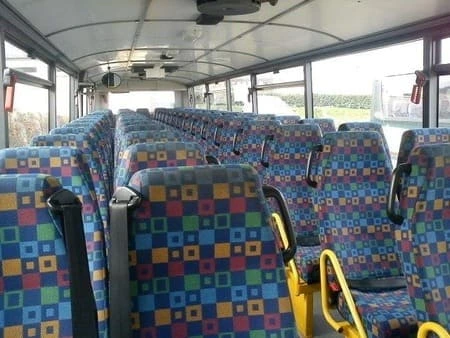59 seater school bus A school bus is the cheaper and the less comfortable type of bus in France