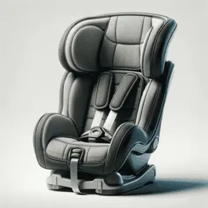 car seat is not compulsory in a bus in France Car seats are not compulsory on buses in France, unless the children cannot stand on their own in their own seat.